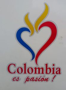 sticker on passenger van colombia is passion