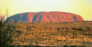 ayers rock middle of australia