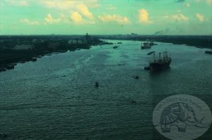 single span suspension bridge over Chao Phraya river