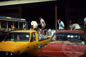 milk delivery at the cooperative in Thailand