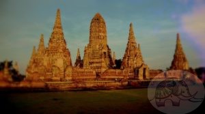 temple ruins in ayuthaya thailand chai wattanaram