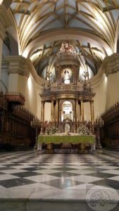 choir stalls inside the catherdral