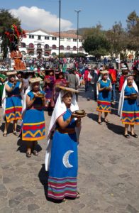 cusco Peru parade or procession