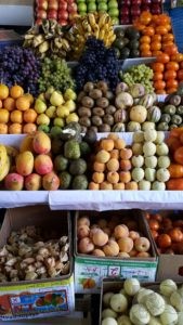 fresh fruit market in cusco peru