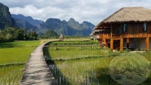 a quiet retreat near Vang Vieng Laos