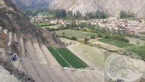 The valley below the temple, Ollantaytambo, Peru