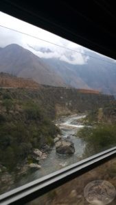 scenery along the rail route to Aguas calientes