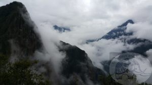 view of the mountains surrounding machu picchu