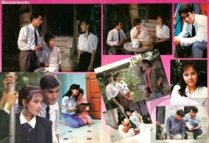 behind the scenes photographs of the series published in a magazine