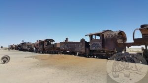 abandoned trains near uyuni