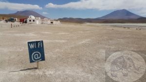 a wifi sign in the middle of nowhere