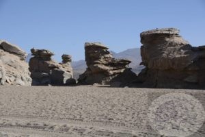 Sculpted rocks in the middle of the desert, Bolivia