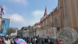 The market street in Valparaiso, Chile