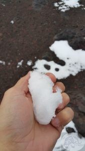 snow on the mountains, southern Chile