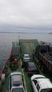 ferry to the island of chiloe, chile