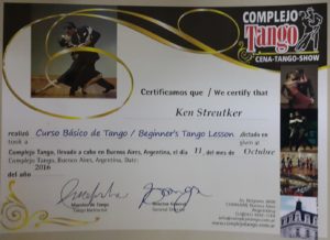 tango certificate