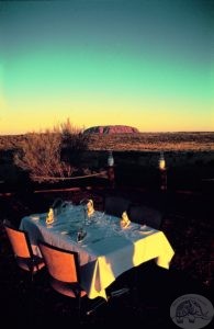 dinner sunset uluru